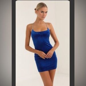 Lucy in the sky Royal Blue Mini Dress
